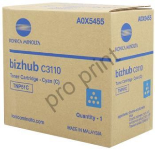 toner MINOLTA TNP51C cyan Bizhub C3110