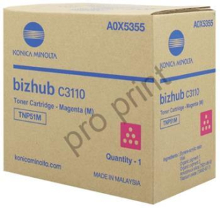 toner MINOLTA TNP51M magenta Bizhub C3110