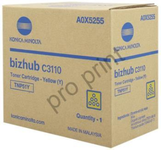 toner MINOLTA TNP51Y yellow Bizhub C3110