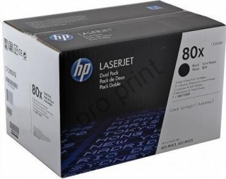 TONER HP CF280XD Dualpack čierny HP No.80X, 2x6900str.