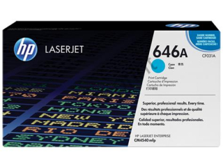 TONER HP CF031A, HP646 azúrový pre Color LaserJet CM4540, 12500str.