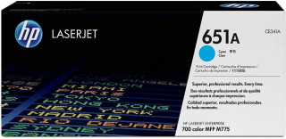 TONER HP CE341A , HP651 azúrový, 16000str.