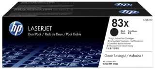 TONER HP CF283XD, Dualpack HP83X čierny, 2x2200str.