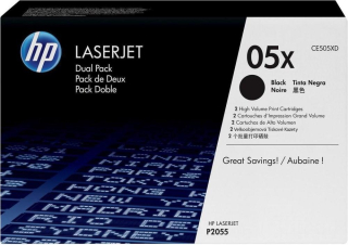TONER HP CE505XD Dual pack Čierny, P2055d/dn
