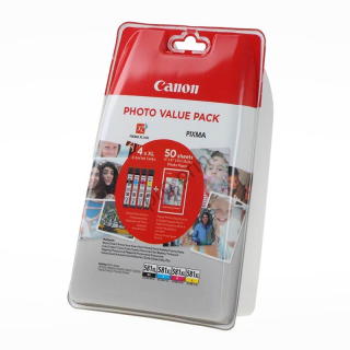 Canon cartridge CLI-581 C/M/Y/BK XL multipack + PP-201 10x15cm 50l.