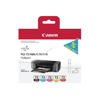 Canon cartridge PGI-72MBK/C/M/Y/R multi pack