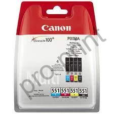 Canon cartridge CLI-551 C/M/Y/BK multipack + PP-201 10x15cm 50l.